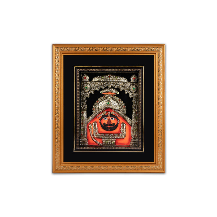 Salasar Hanuman Design Photo Frame - 16 x 14 Inches | Picture Frame With Led Light for Wall Decor - Hindu God Photos & Frames