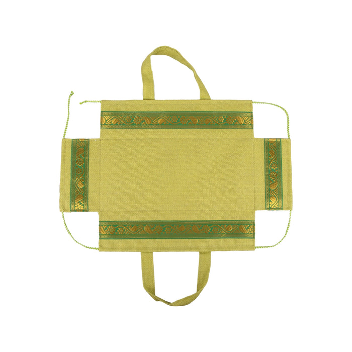 Jute Basket with Handle - 3.5 x 13 x 6 Inches | Jute Storage Basket/ Basket Handbag for Women - Bags & Pouches