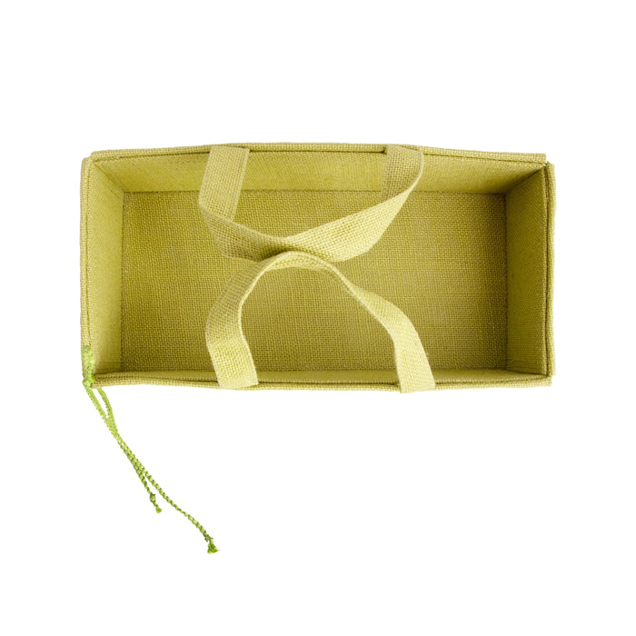 Jute Basket with Handle - 3.5 x 13 x 6 Inches | Jute Storage Basket/ Basket Handbag for Women - Bags & Pouches