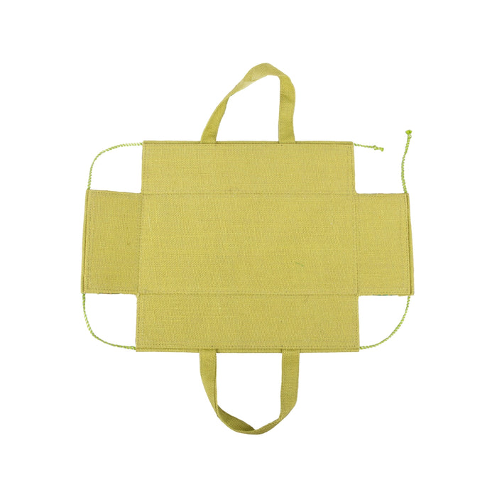 Jute Basket with Handle - 3.5 x 13 x 6 Inches | Jute Storage Basket/ Basket Handbag for Women - Bags & Pouches