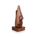 Wooden Nose Shaped Spectacle Holder - 6.5 x 2.5 Inches | Eyeglass Holder Stand/ Spectacle Stand for Home - Table Stand Accessories