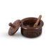 Sugar Container With Spoon - 2 x 4 Inches | Wooden Sugar Pot With Spoon/ Sugar Jar With Spoon for Home - Kitchen