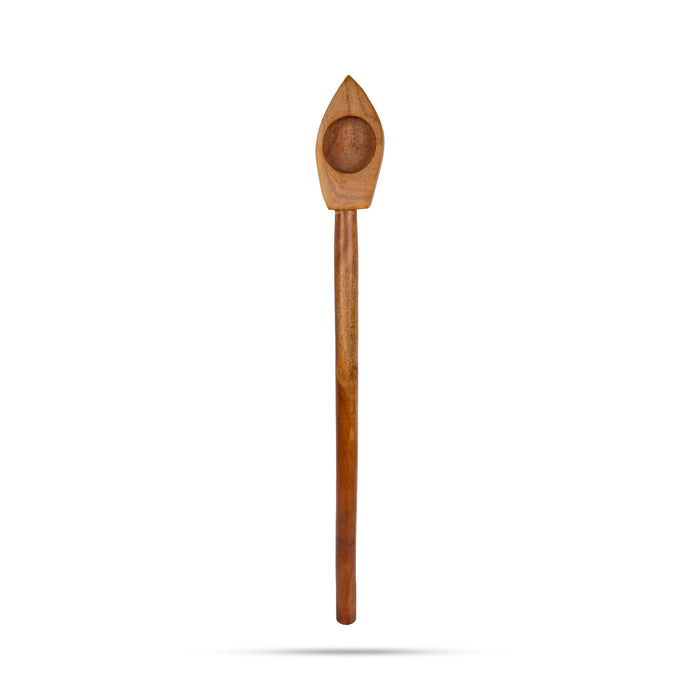 Havan Spoon - 25 Inches | Hawan Spoon/ Teak Wooden Spoon/ Havan Ghee Spoon For Homa Rituals And Ghee Offering - Panchapatra & Uddarani