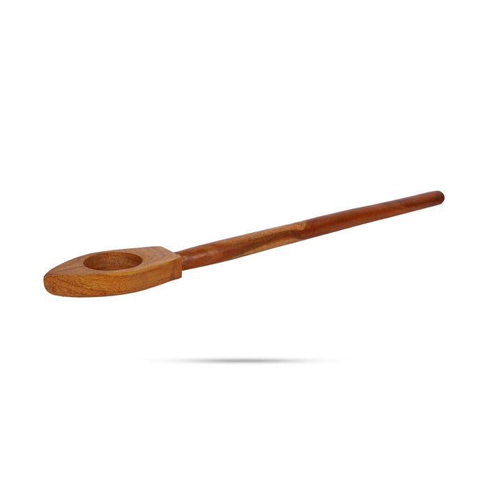 Havan Spoon - 25 Inches | Hawan Spoon/ Teak Wooden Spoon/ Havan Ghee Spoon For Homa Rituals And Ghee Offering - Panchapatra & Uddarani