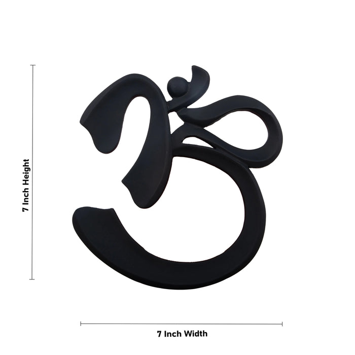 Wooden Wall Hanging - 7 x 7 Inches | Om Design Wall Hanger/ Wooden Wall Hanger for Home Decor/ 100 Gms Approx - Wall Hanging