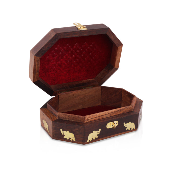 Wooden Box - Oct | Wooden Jewel Box/ Jali Box/ Jewelry Box for Women