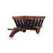 Wooden Cart - 7 x 15 Inches | Fruit Basket Wooden Cart/ Decorative Bogey Cart for Home - Table Stand Accessories