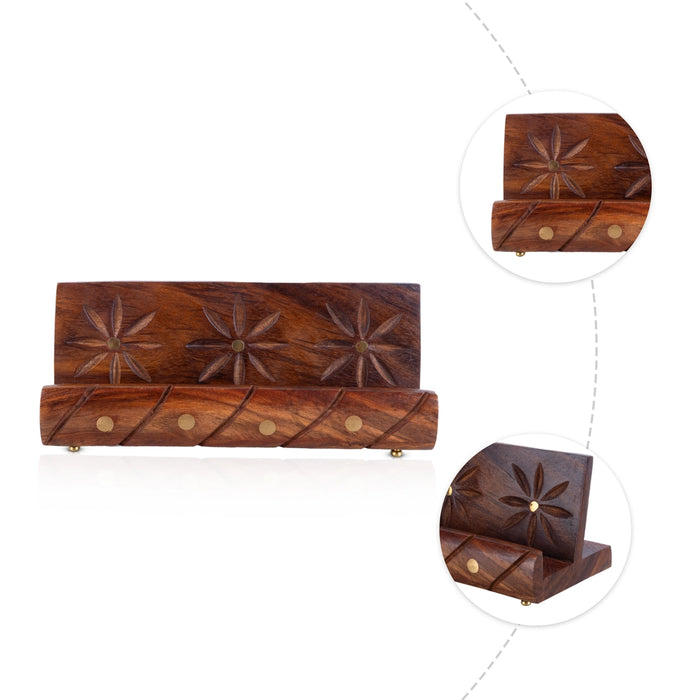 Mobile Stand - 2.5 x 6 Inches | Phone Stand / Wood Cell Phone Stand / Mobile Holder - Table Stand Accessories