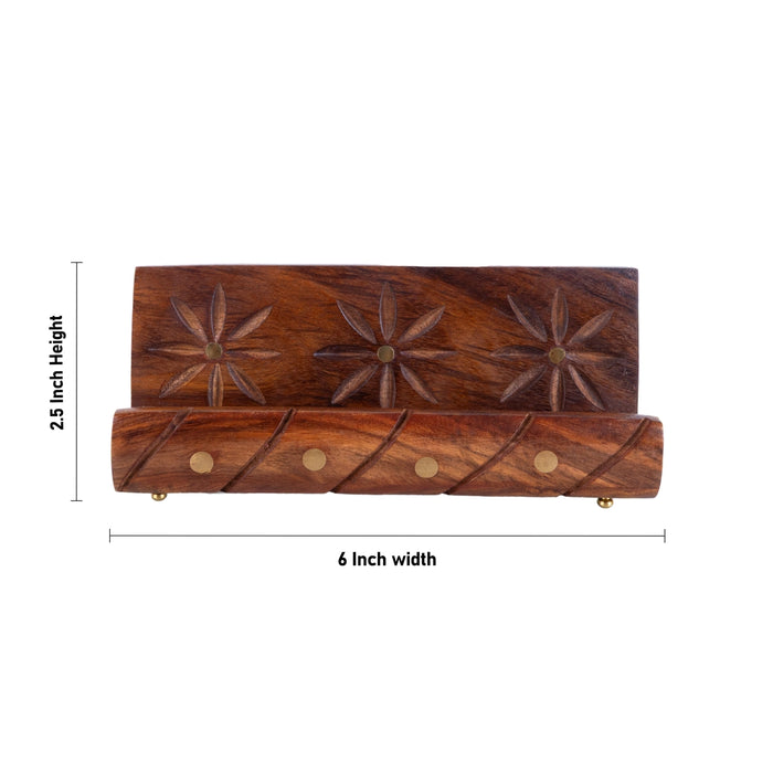 Mobile Stand - 2.5 x 6 Inches | Phone Stand / Wood Cell Phone Stand / Mobile Holder - Table Stand Accessories