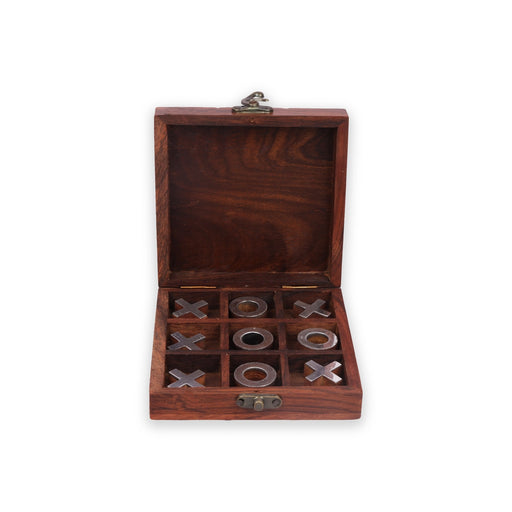 Tic Tac Toe Board - 1.25 x 5 Inches | Tic Tac Toe Wooden Game/ Wooden Tic Tac Board for Kids - Traditional Games & Toys