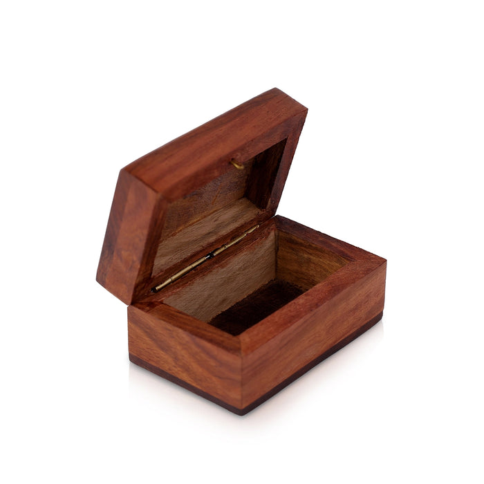 Jewel Box - 2 x 3 inches | Storage Box / Elephant Design Box / Wooden Container for Women - Handicraft Items