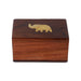 Jewel Box - 2 x 3 inches | Storage Box / Elephant Design Box / Wooden Container for Women - Handicraft Items