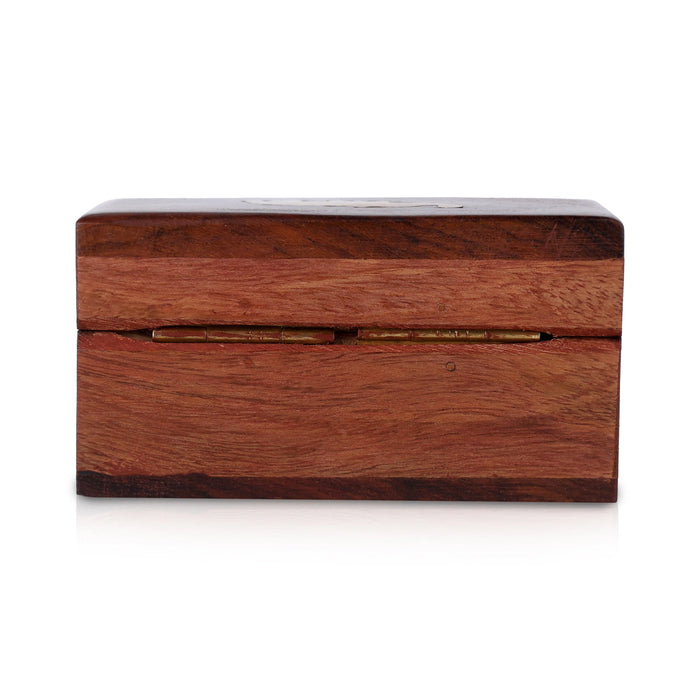 Jewel Box - 2 x 3 inches | Storage Box / Elephant Design Box / Wooden Container for Women - Handicraft Items
