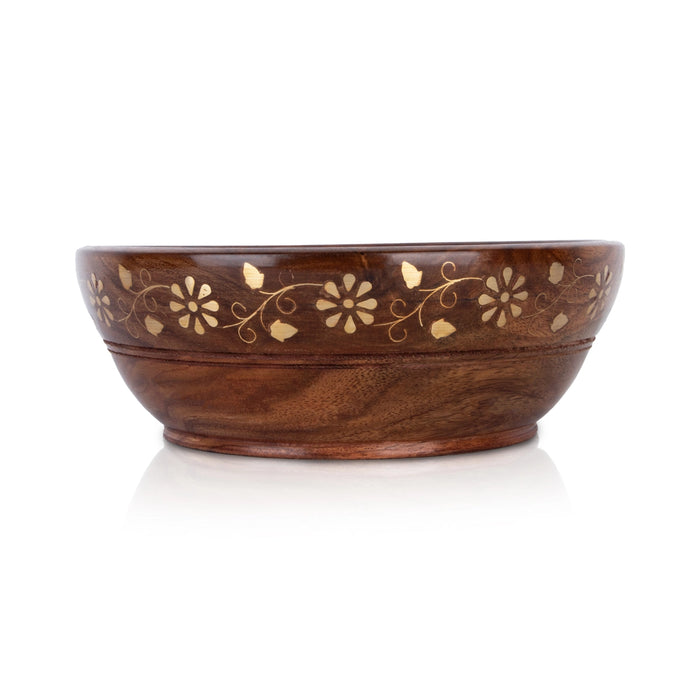Wooden Bowl - 3 x 8 Inches | Wooden Cup/ Hand Crafted Bowl for Home - Bowls