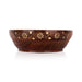 Wooden Bowl - 3 x 9 Inches | Kitchen Bowl/ Brass Design Cup/ Wooden Cup for Home - Bowls
