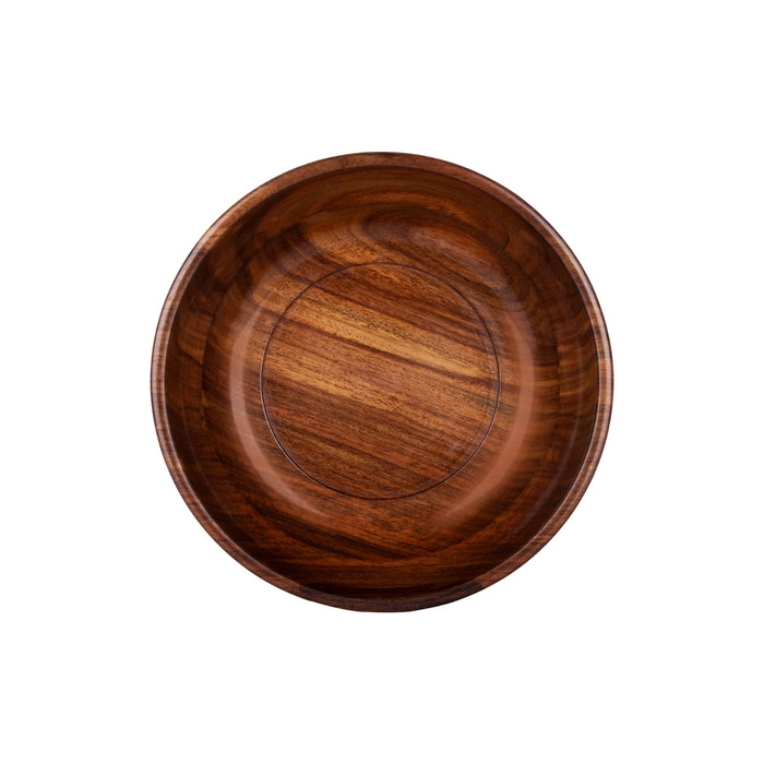 Wooden Bowl - 3 x 9 Inches | Kitchen Bowl/ Brass Design Cup/ Wooden Cup for Home - Bowls