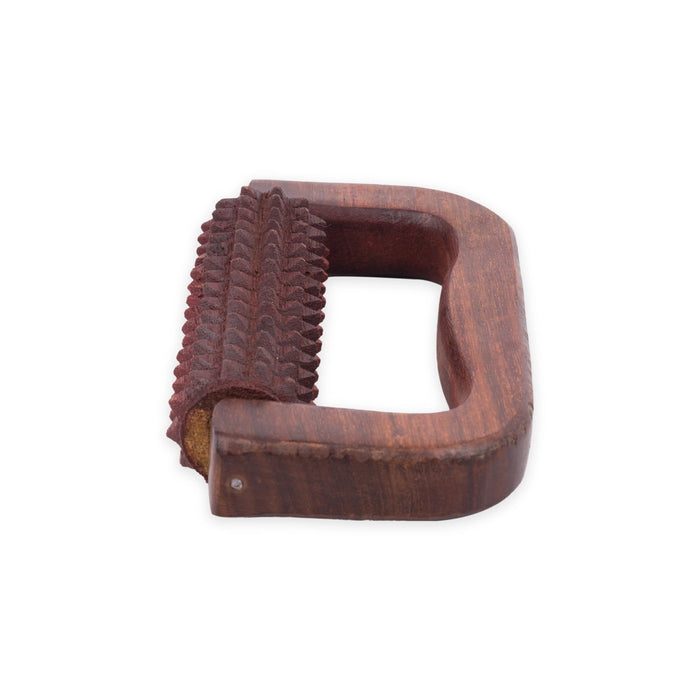 Hand Massager With Grip - 5.5 x 3 Inches | Wooden Body Massager/ Wooden Foot Massager for Pain Relief - Massage Accessories