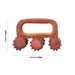 Wooden Hand 6 Wheel Massager - 3 x 4.5 Inches | Hand Massager/ Hand Roller/ Wooden Massager for Pain Relief - Massage Accessories