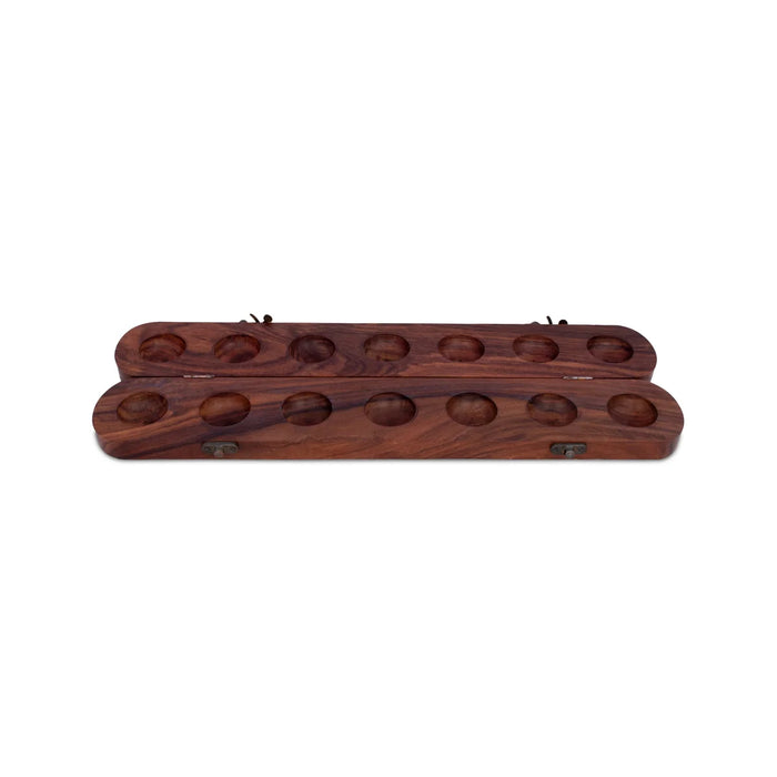 Pallanghuzi with Double Lock - 1.5 x 18 Inches | Aliguli Mane/ Mancala Board/ Traditional Games - Traditional Games & Toys