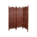 Partition Screen - 72 x 80 Inches | 4 Panel / Wooden Angoori Design/ Decorative Folding Screen for Home Decor - House Hold
