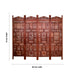 Partition Screen - 72 x 80 Inches | 4 Panel / Wooden Angoori Design/ Decorative Folding Screen for Home Decor - House Hold