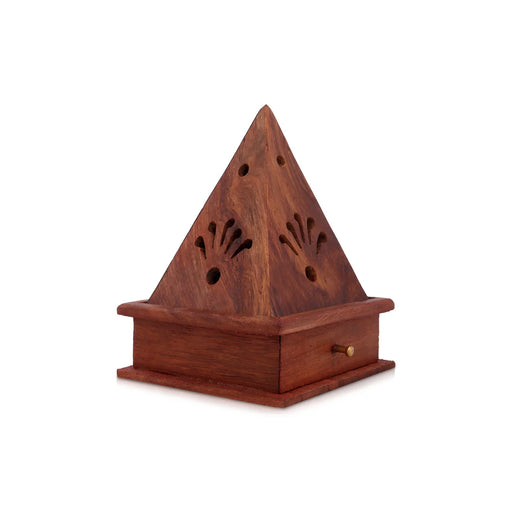 Dhoop Dhani | Wooden Box/ Sambarani Burner - Sambrani Stand