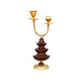 Agarbathi Stand & Dhoop Stand - 7 x 4 Inches | Wooden Agarbatti Holder/ Lotus Design Incense Holder for Pooja - Agarbathi Stand