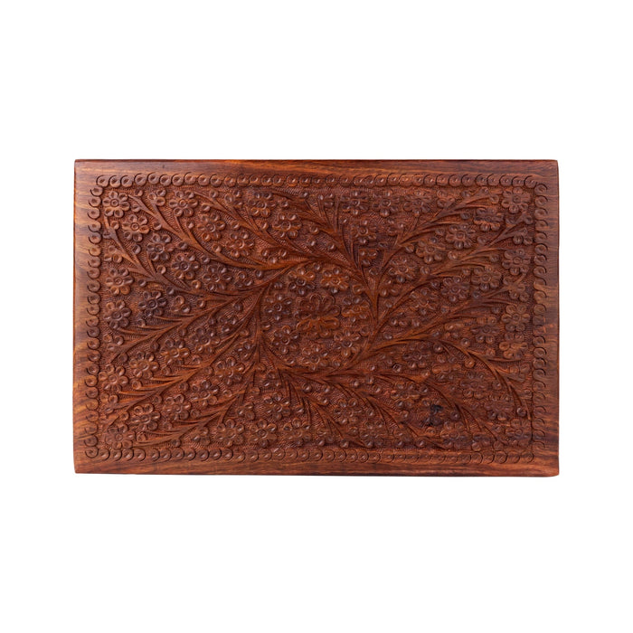 Jewel Box - 8 x 12 inches | Storage Box / Kashmiri Design Wooden Box / Wooden Container for Women - Handicraft Items
