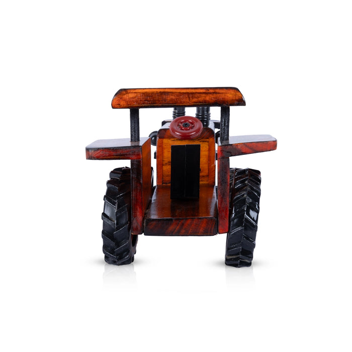 Wooden Tractor - 5 x 11 Inches | Wooden Tractor Toy / Farm Vehicle Toy for Kids & Home Decor