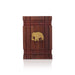Pen Jar with Elephant Inlaid - 4 x 3 Inches | Wooden Pen Stand/ Pen Holder - Table Stand Accessories