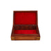 Jewel Box - 3 x 8 Inches | Brass Work Flower Design Storage Box/ Kashmiri Design Wooden Box for Women/ 520 Gms - Handicraft Items