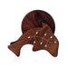 Wooden Coasters Set - 4.5 x 4.75 inches | Dolphin Shaped Wooden Table Coasters for Home - Kitchen