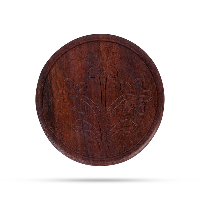 Wooden Coasters Set - 4.5 x 4.75 inches | Dolphin Shaped Wooden Table Coasters for Home - Kitchen