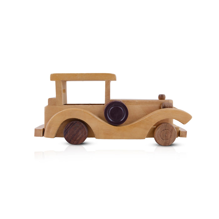 Vintage Toy - 4 x 10.5 Inches | Wooden Toy Car/ Wooden Car for Kids - Traditional Games & Toys