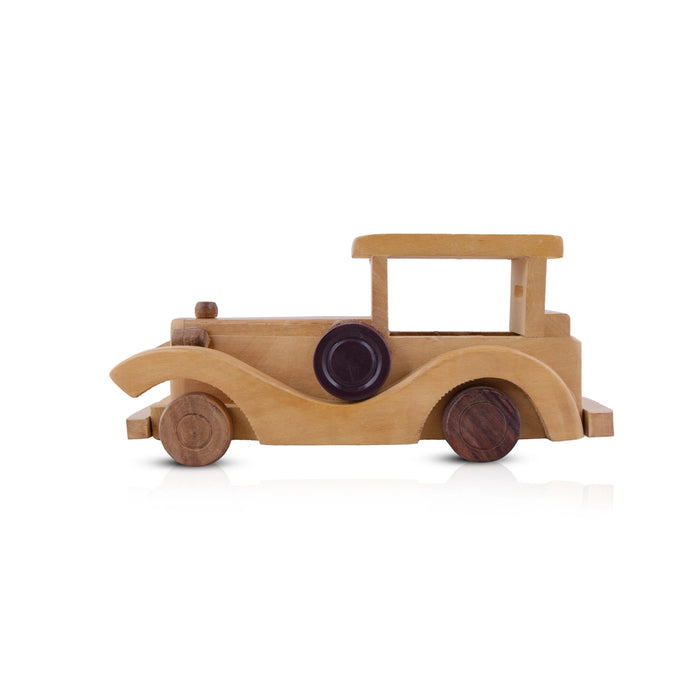 Vintage Toy - 4 x 10.5 Inches | Wooden Toy Car/ Wooden Car for Kids - Traditional Games & Toys