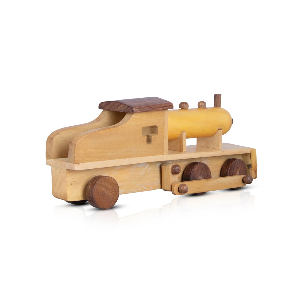 Steam Engine Toy - 4 x 10.5 Inches | Steam Train Toy/ Wooden Toy Car/ Wooden Car for Kids