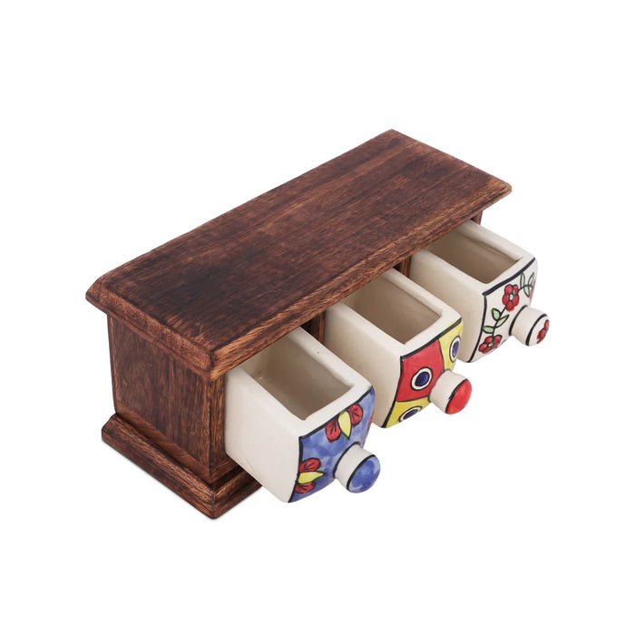 Almirah with 3 Drawer | Mini Wooden Box/ Storage Box for Home