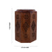 Money- Coin Box - 7 x 4.5 Inches | Octagon Shape Cash Box / Jali work design/ Wooden Money Box for savings - Handicraft Items