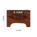 Money - Coin Box - 4 x 6 Inches | Rectangle Shape Cash Box / Jali work design / Wooden Money Box for savings - Handicraft Items