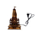 Ayodhya Ram Temple with LED - 6 x 5.5 Inches | Ayodhya Ram Mandir for Home Decor - Table Stand Accessories