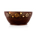 Wooden Bowl - 2.75 x 6 Inches | Wooden Cup/ Brass Design Bowl for Home - Bowls