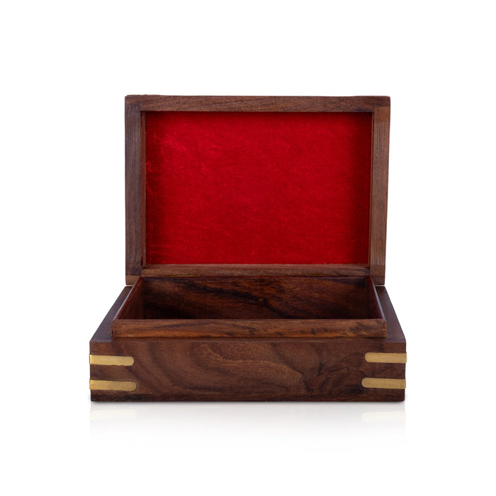 Wooden Box - 2.5 x 7 Inches | Butterfly Design Storage Box/ Jewellery Box for Home Organization & Gifting