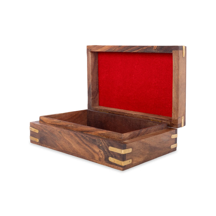 Wooden Box - 2.5 x 8 Inches | Butterfly Inlaid Design Storage Box/ Jewel Box for Women & Gifting