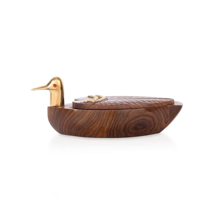 Wooden Coasters Set - 1.75 x 1.5 Inches | Flying Duck Shaped Wooden Table Coasters for Home