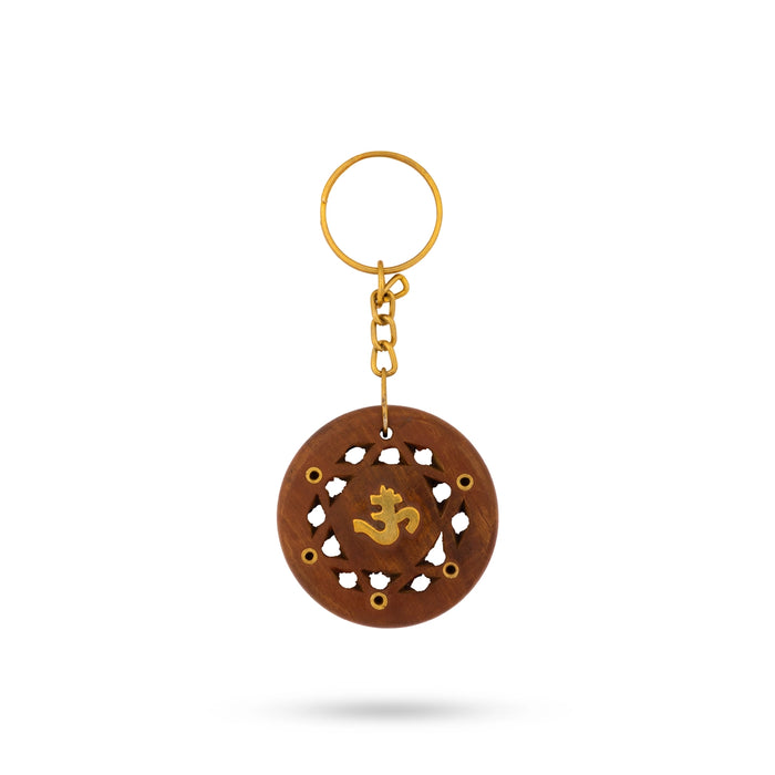 Om Keychain - 2 Inches | Om Symbol Key Ring / Spiritual Key Holder for Home, Car & Bike Keys