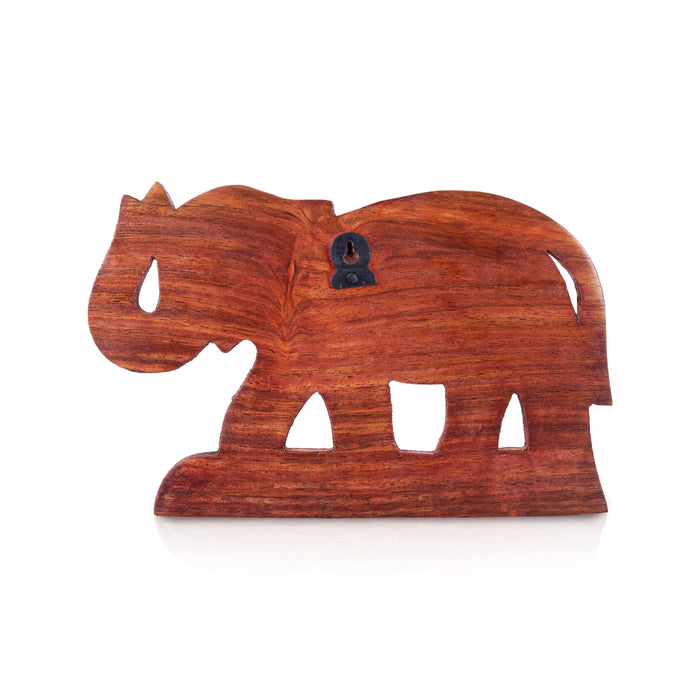 Elephant Design Key Holder - 5 x 8 Inches | Key Hanger/ Decorative Hanging/ Key Holder for Wall Decor