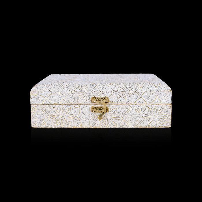 Storage Box - 2.5 x 8 Inches | Jewel Box/ Wooden Container/ Jewellery Box for Women