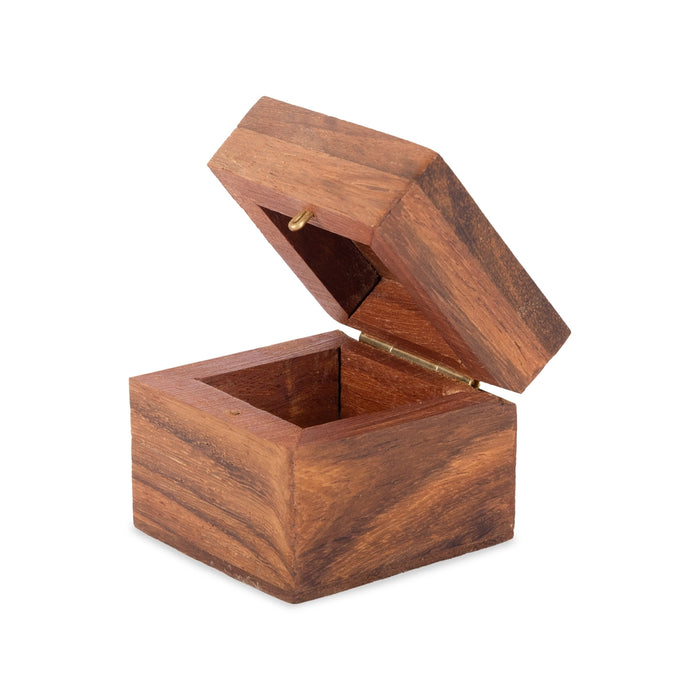 Elephant Inlaid Design Jewel Box - 1.75 x 1.5 Inches | Wooden box / Storage Box for Home