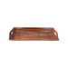 Wooden Tray With Handle - 1.5 x 14 x 6 Inches | Jali Design Serving Tray/ Kitchen Tray for Home - Pooja Plate & Tray