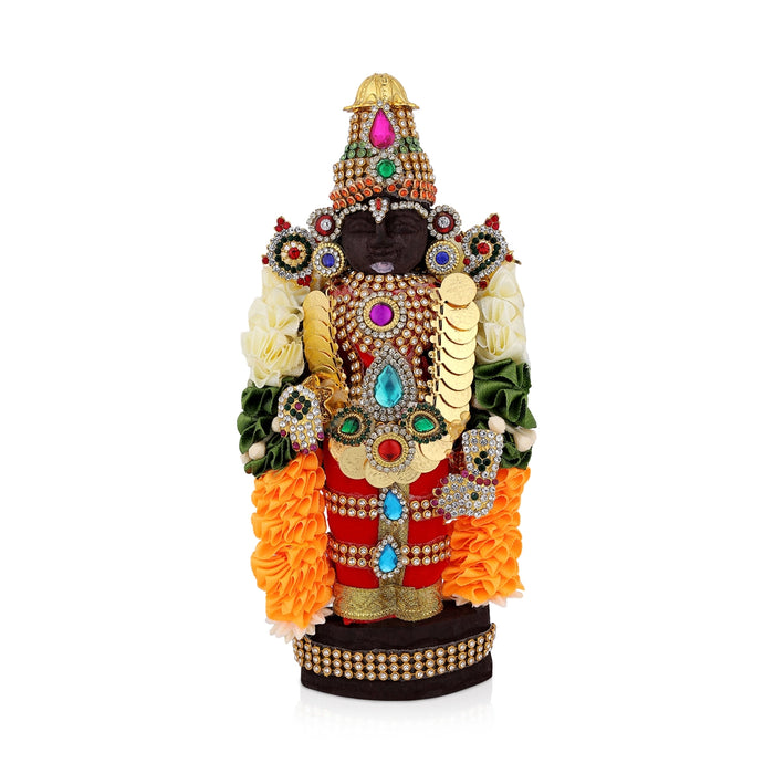 Marapachi Bommai Pair - 8 X 4 Inches | Perumal Thayar With Alankaram Statue / Decorative Marapachi Doll - Marapachi Bommai